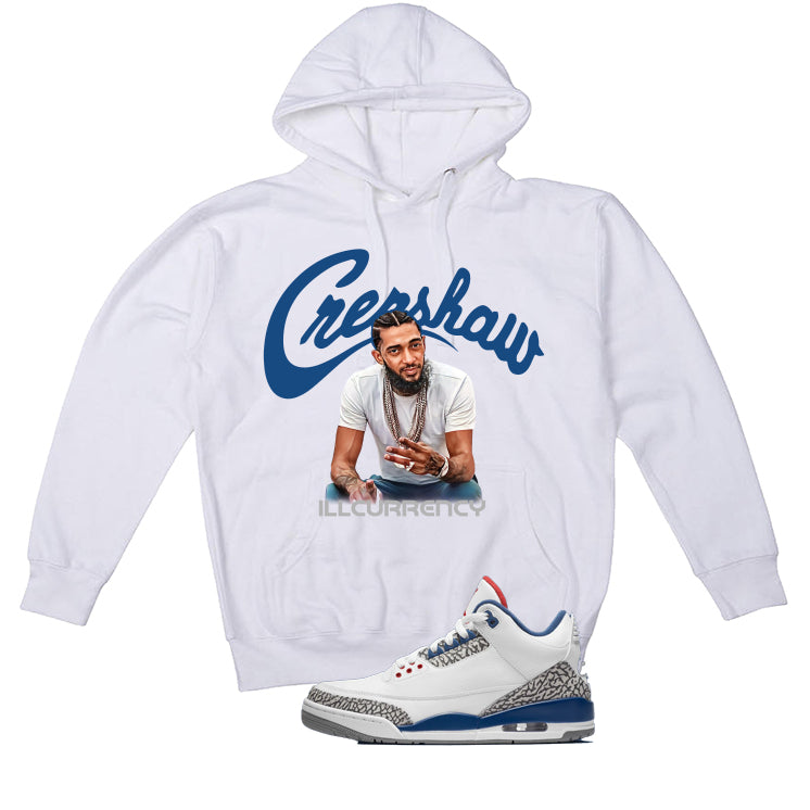 Air Jordan 3 True Blue Matching T-Shirt White (Crenshaw) product image 3