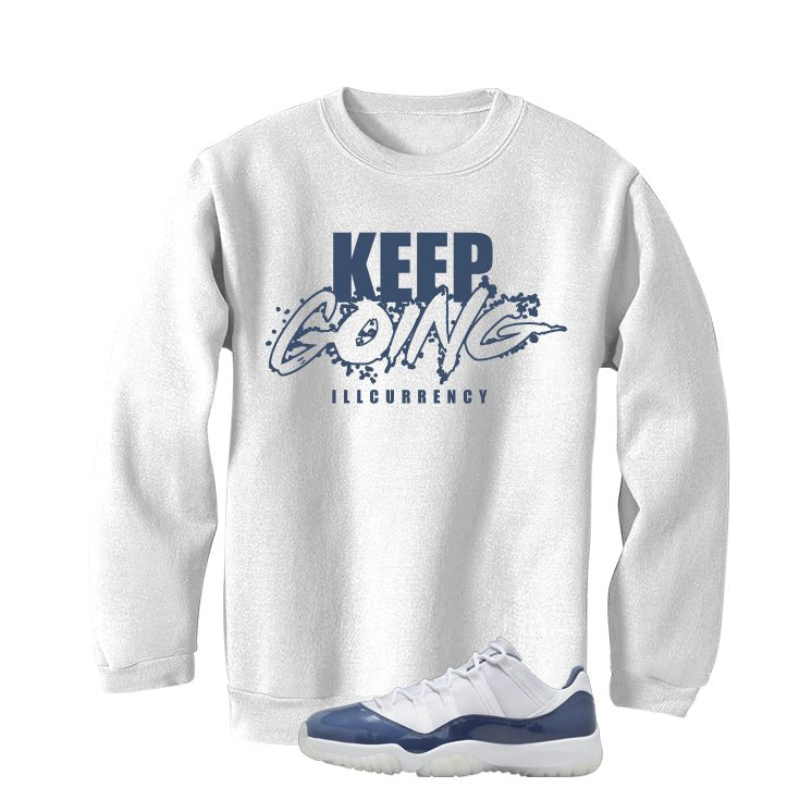 Air Jordan 11 Low Diffused Blue White T-Shirt (keep Going) product image 4