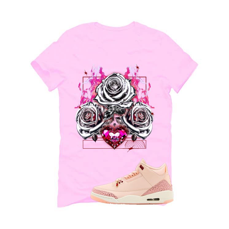 Air Jordan 3 Valentine’s Day Pink T-Shirt (Silver Rose) product image 2