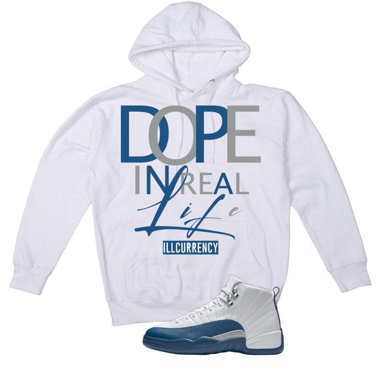 Air Jordan 12 French Blue White T-Shirt (DOPE)| illcurrency product image 3