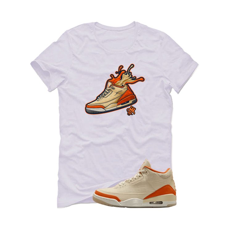 Air Jordan 3 WMNS Starfish White T-Shirt (Splash shoe)| illcurrency