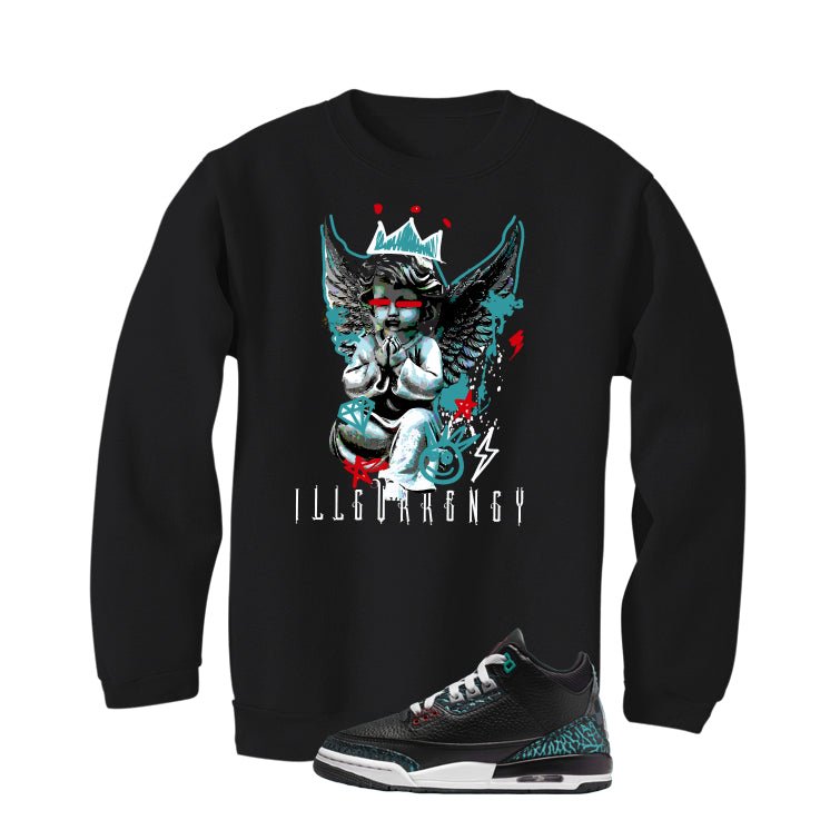 Air Jordan 3 GS Moto Black T-Shirt (Graffiti Angel) product image 4
