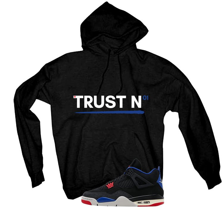 Air Jordan 4 Rare Black T-Shirt (Trust No One)| illcurrency product image 3