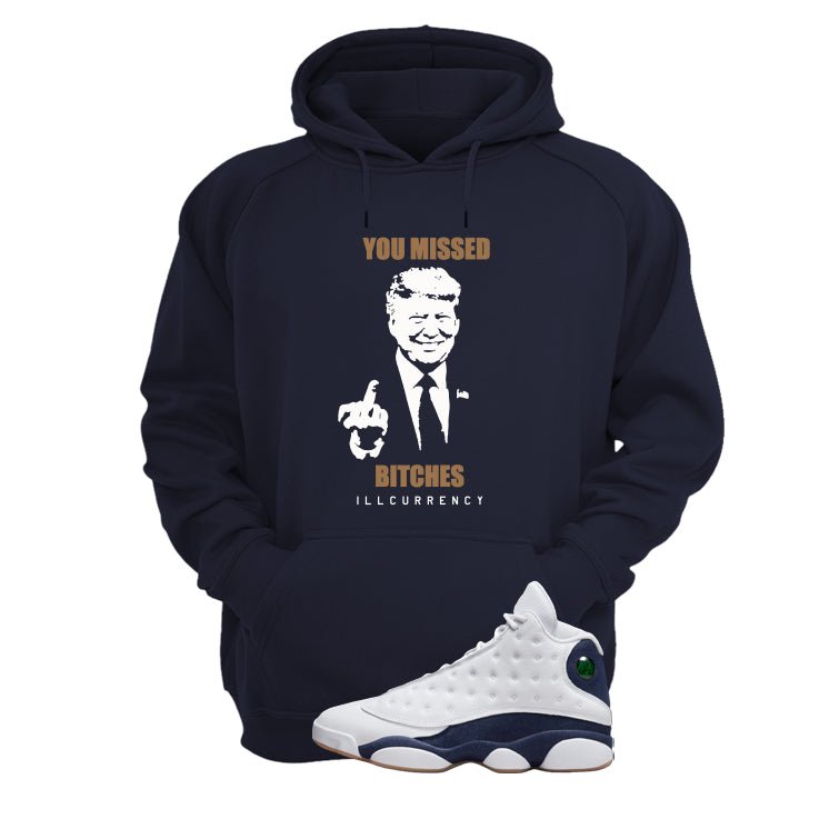 Air Jordan 13 Midnight Navy Blue T-Shirt (Trump you product image 3