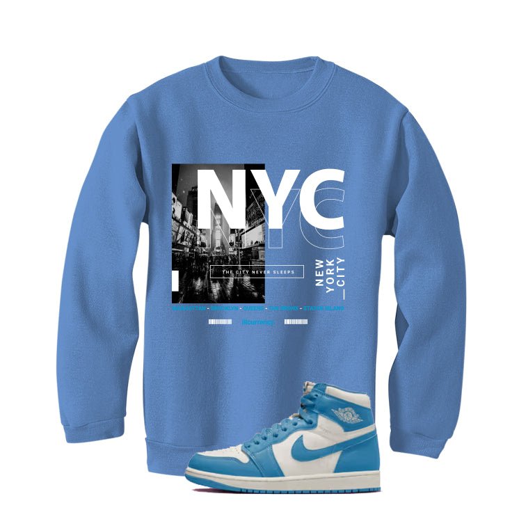 Air Jordan 1 High OG UNC Reimagined Carolina Blue T-Shirt product image 4