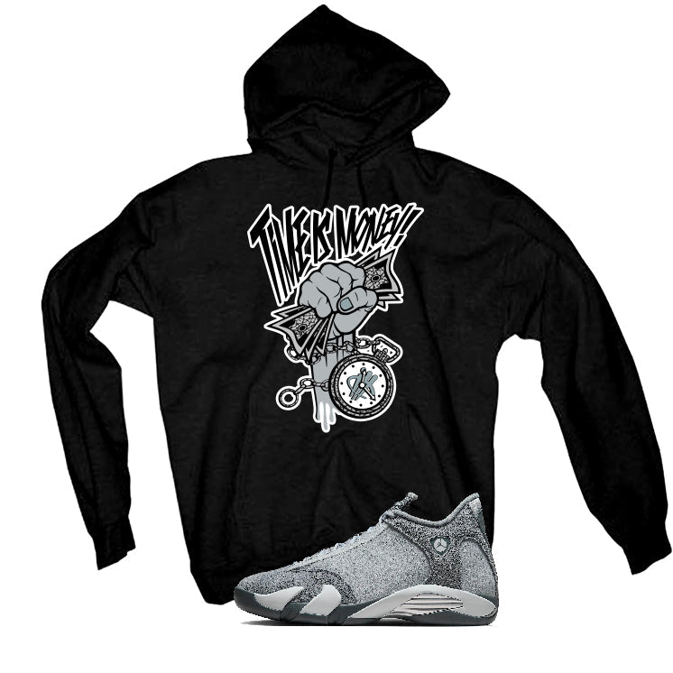 Air Jordan 14 “Flint Grey” | illcurrency Black T-Shirt product image 3