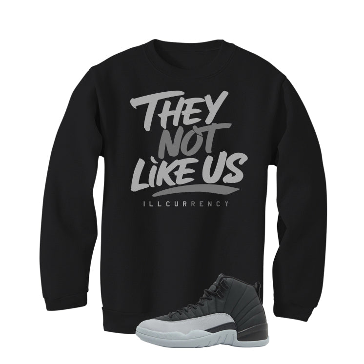 Air Jordan 12 Black/Wolf Grey Black T-Shirt (They not like product image 4