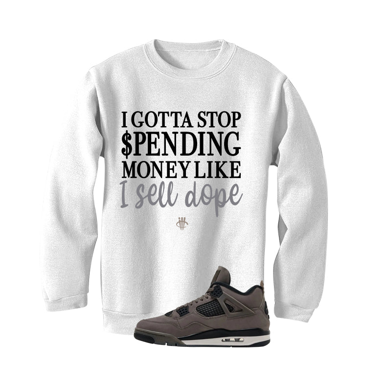 Air Jordan 4 Cave Stone White T-Shirt (Gotta Stop Spending product image 4