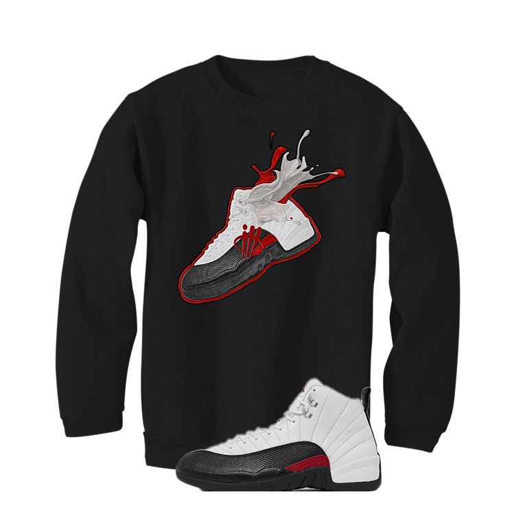 Air Jordan 12 “Red Taxi” | illcurrency Black T-Shirt product image 4