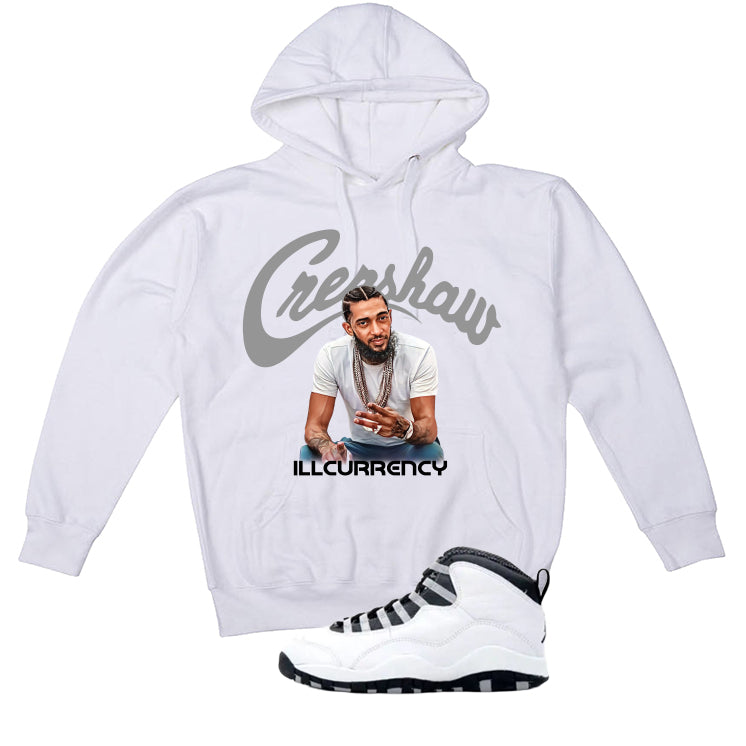 Air Jordan 10 OG Steel White T-Shirt (Crenshaw)| illcurrency product image 3