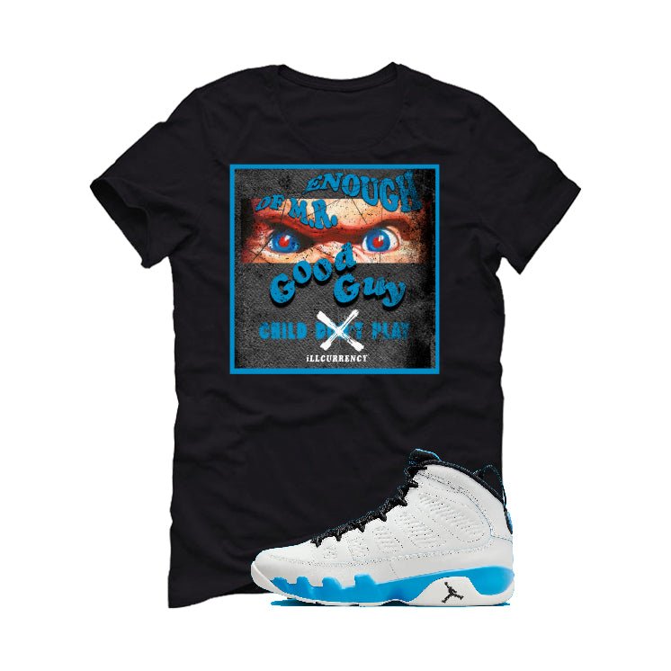 Air Jordan 9 “Powder Blue” | illcurrency Black T-Shirt product image 2