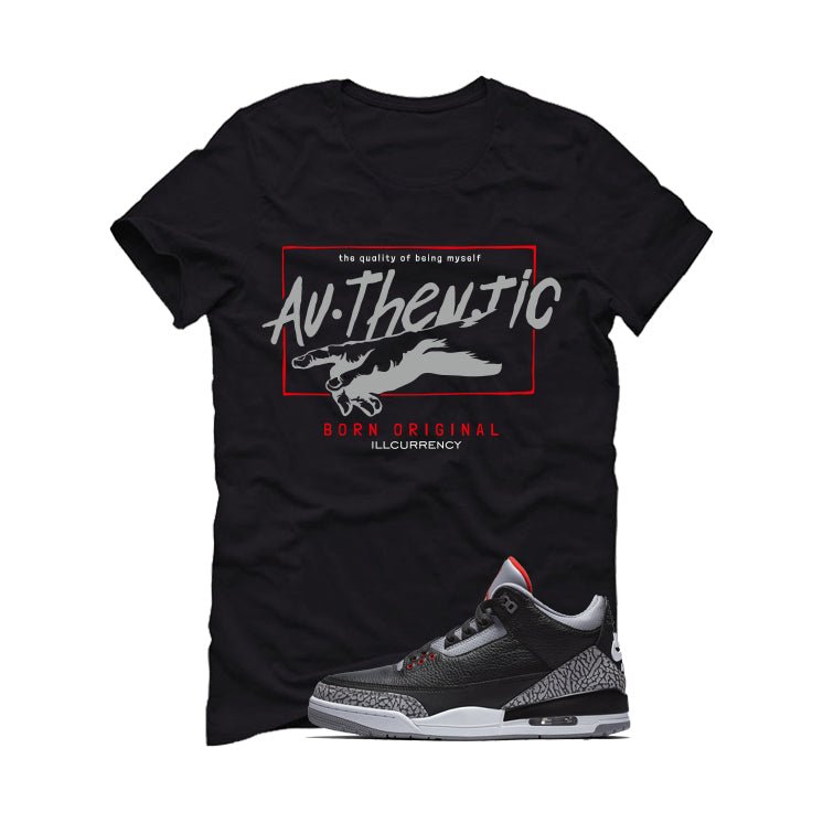 Air Jordan 3 Black Cement T-Shirt (Authentic)| illcurrency product image 2