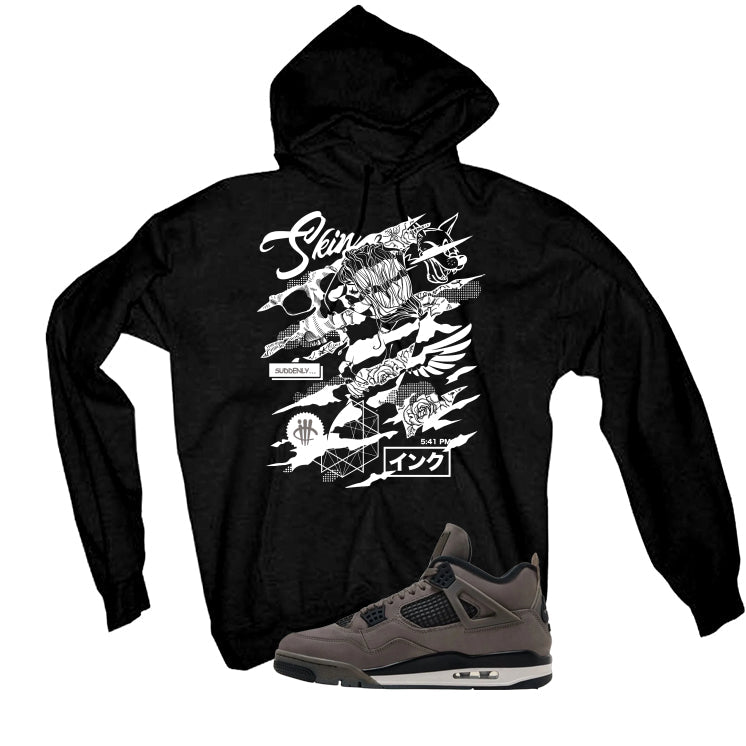 Air Jordan 4 Cave Stone Black T-Shirt (Skin And Ink) product image 3