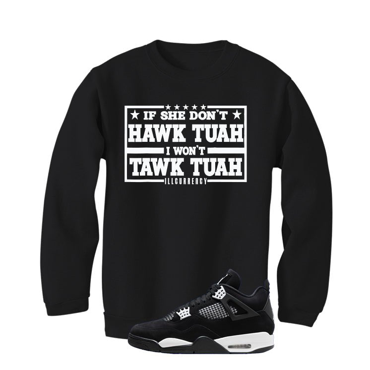 Air Jordan 4 White Thunder Black T-Shirt (Hawk Tuah) product image 4