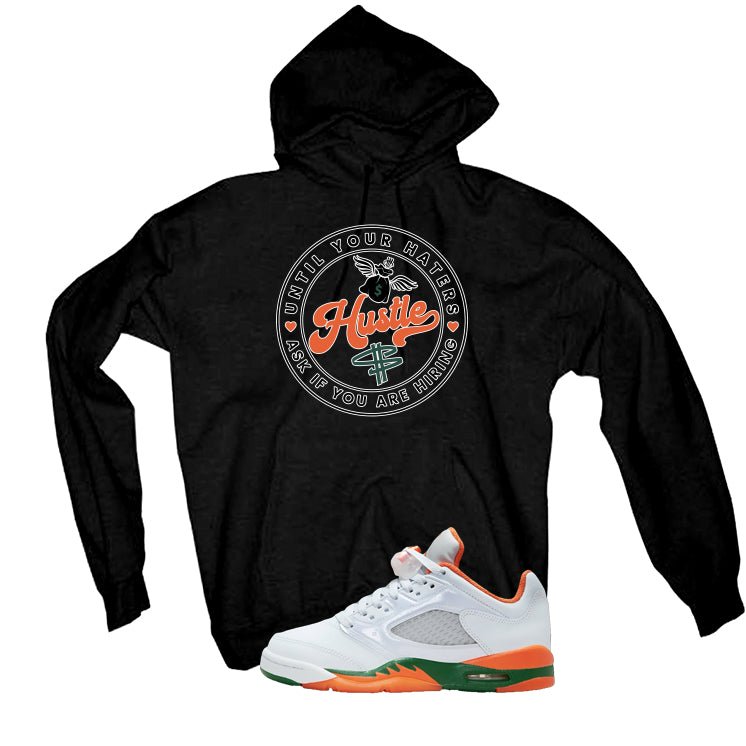 Air Jordan 5 GS Miami Hurricanes Black T-Shirt (Haters product image 3