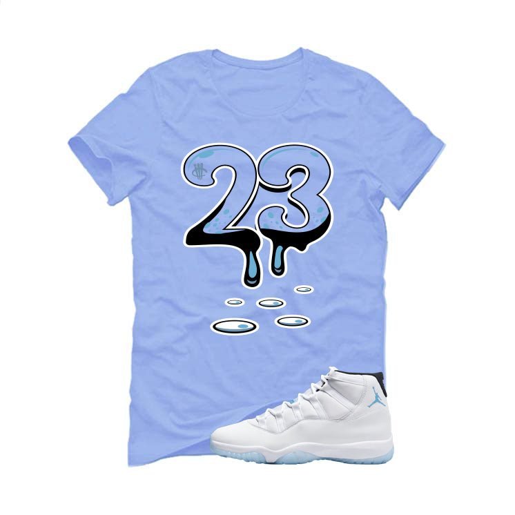 Air Jordan 11 Legend Blue Carolina T-Shirt (23)| illcurrency product image 2