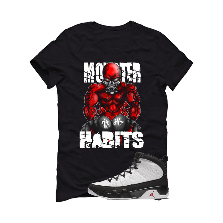 Air Jordan 9 OG Space Jam Matching T-Shirt Black (Monster product image 2