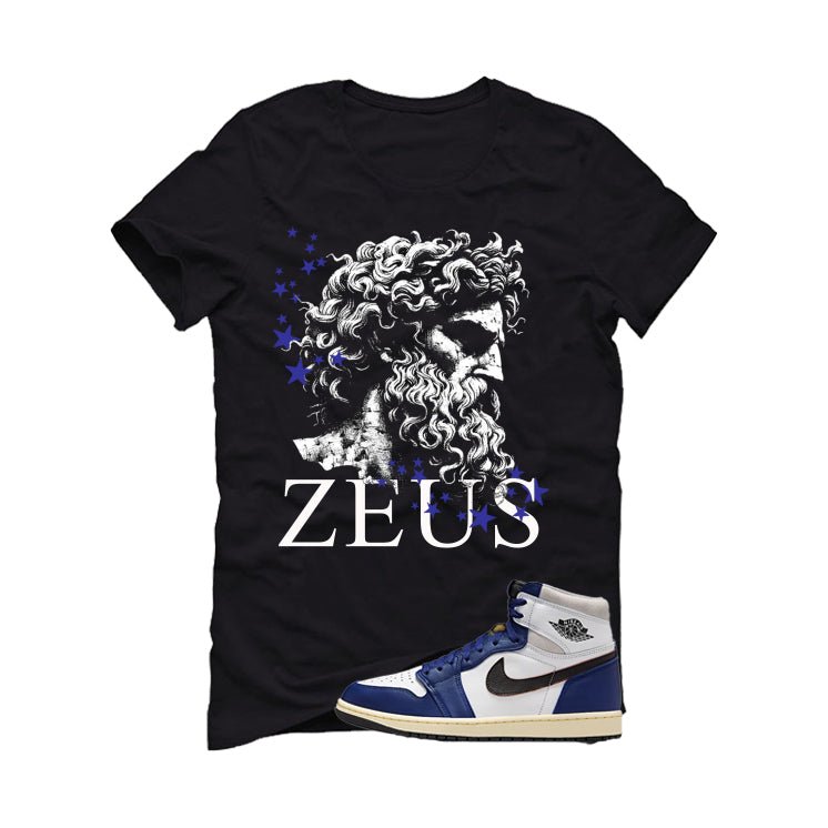 Air Jordan 1 Rare Deep Royal Blue Black T-Shirt (Zeus) product image 2