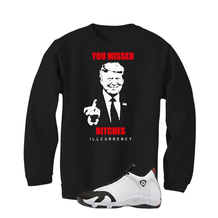 Air Jordan 14 Black Toe T-Shirt (Trump you missed) product image 4