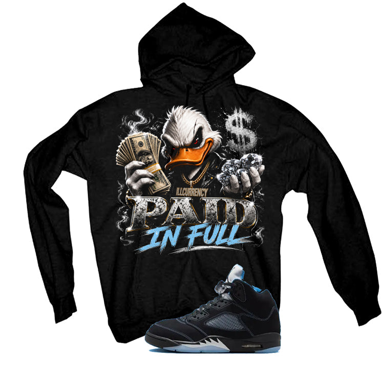Air Jordan 5 Black/University Blue Matching T-Shirt Black product image 3