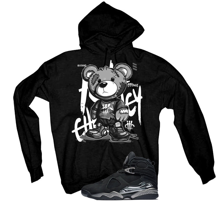 Air Jordan 8 Chrome Matching T-Shirt Black (Stitchez) product image 3