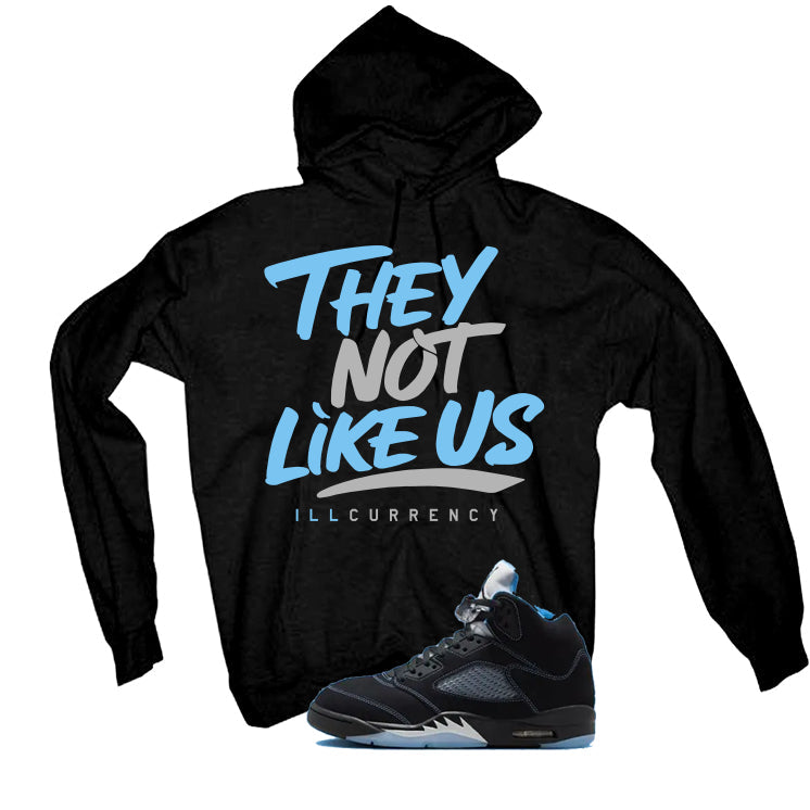 Air Jordan 5 Black/University Blue Matching T-Shirt Black product image 3