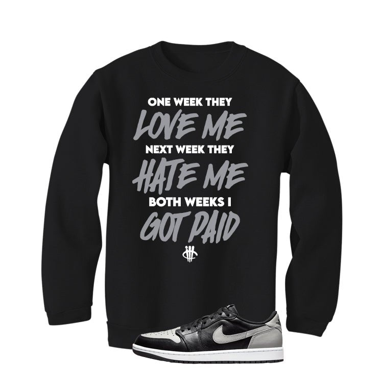 Air Jordan 1 Low OG Shadow Black T-Shirt (Paid) product image 4