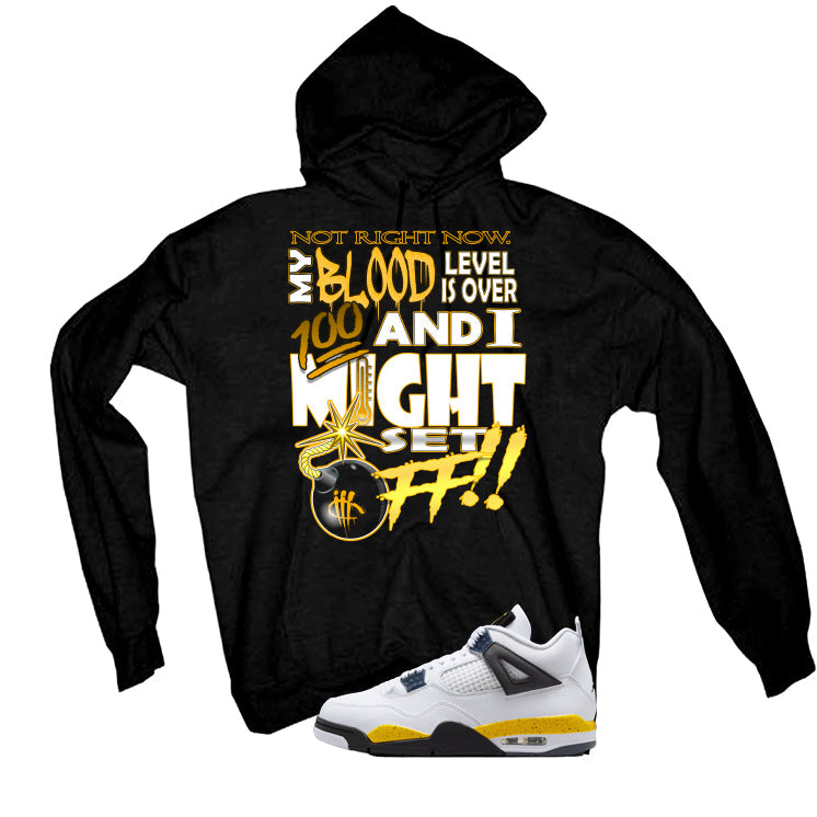 Air Jordan 4 Tour Yellow Matching T-Shirt Black (Set off) product image 3
