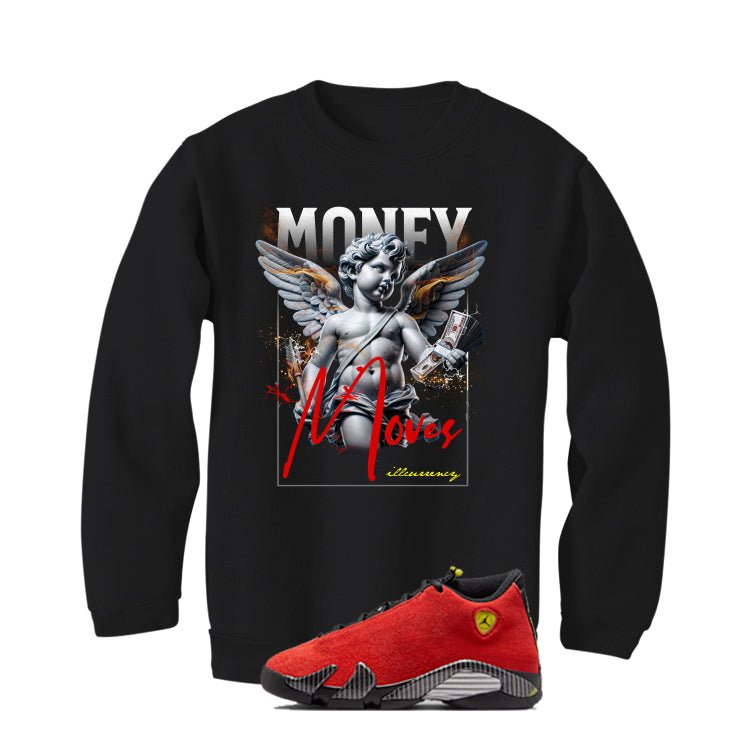 Air Jordan 14 Ferrari Black T-Shirt (Money Moves) product image 4