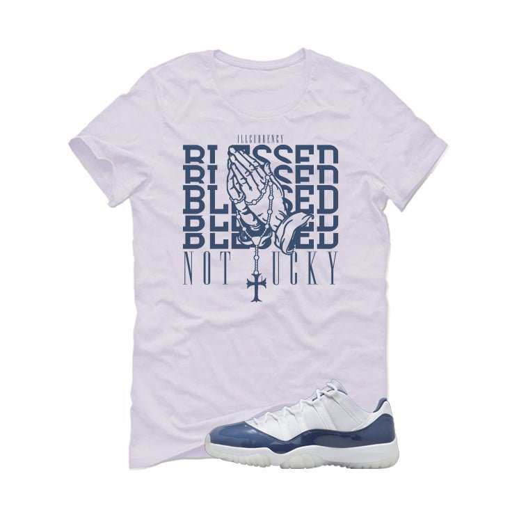 Air Jordan 11 Low Diffused Blue White T-Shirt (Blessed not product image 2