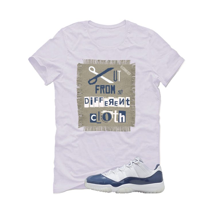Air Jordan 11 Low Diffused Blue White T-Shirt (Cut from a product image 2