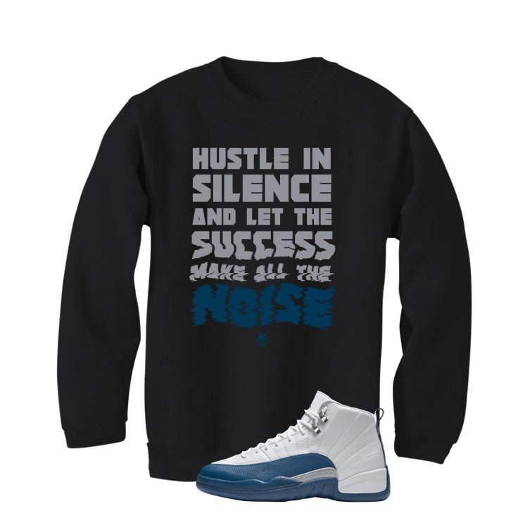 Air Jordan 12 French Blue Black T-Shirt (Noise)| illcurrency product image 4