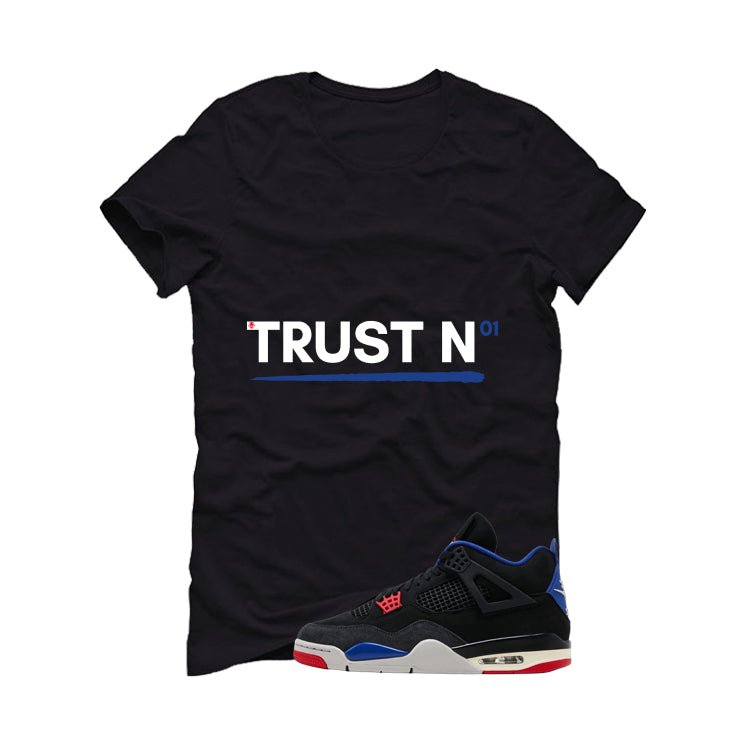 Air Jordan 4 Rare Black T-Shirt (Trust No One)| illcurrency product image 2