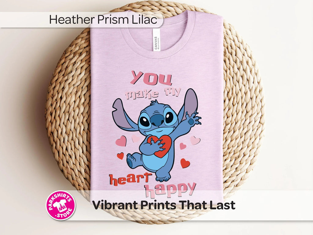Stitch Love Shirt | You Make My Heart Happy Tee | Cute product image 5