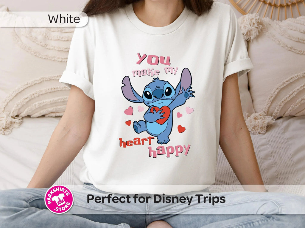 Stitch Love Shirt | You Make My Heart Happy Tee | Cute product image 1