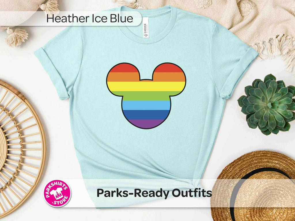 Mickey Pride Shirt | Rainbow Head Tee | Disney Inspired product image 4