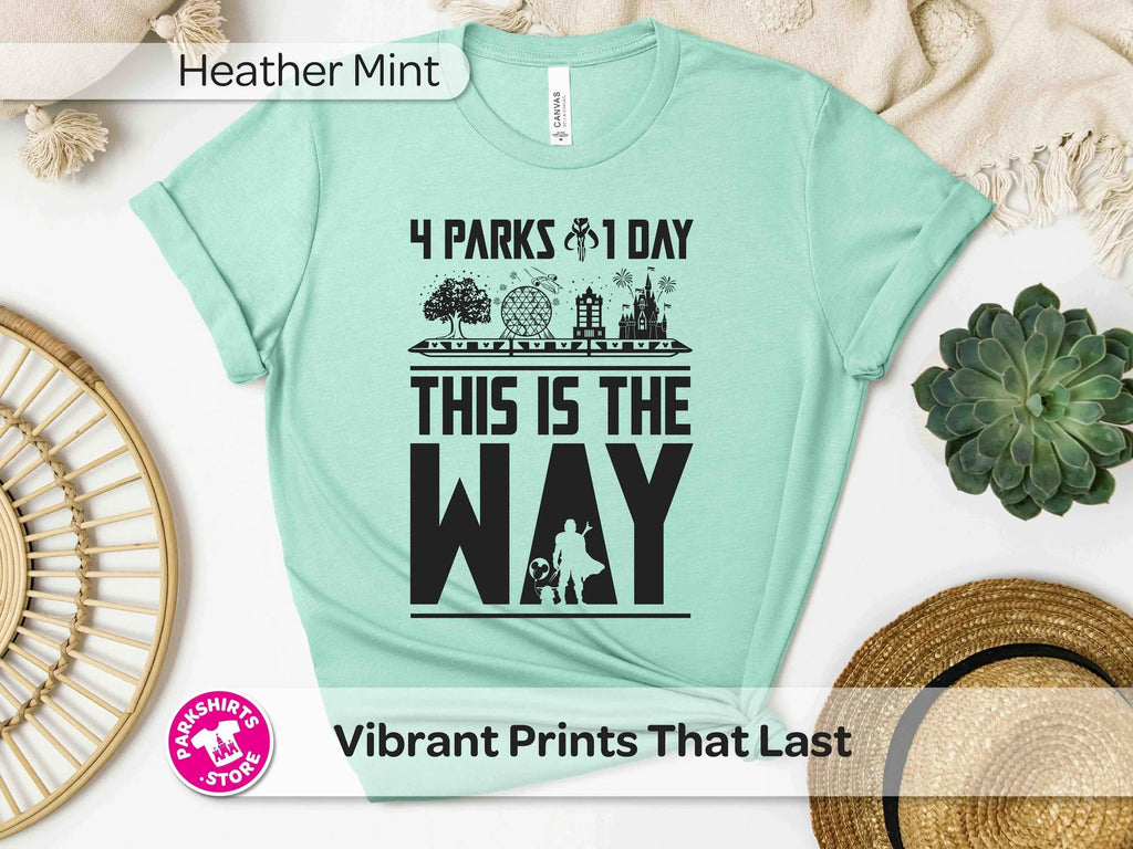 Mandalorian 4 Parks 1 Day Shirt | This Is The Way Park product image 1