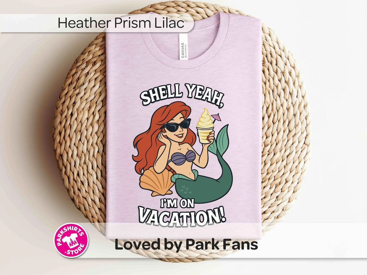 Ariel Shell Yeah Vacation Shirt – Unisex Front Print product image 7