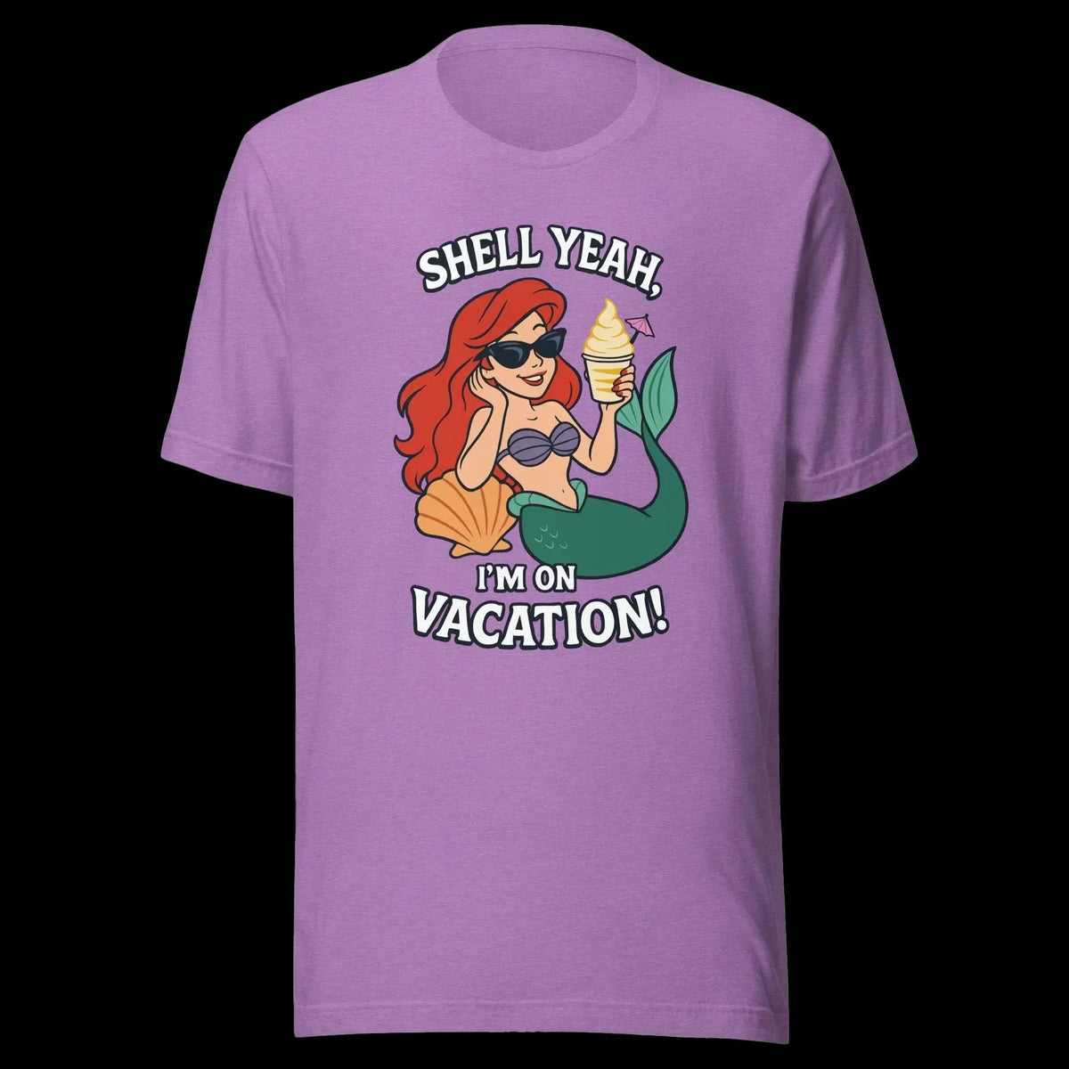 Ariel Shell Yeah Vacation Shirt – Unisex Front Print product image 10