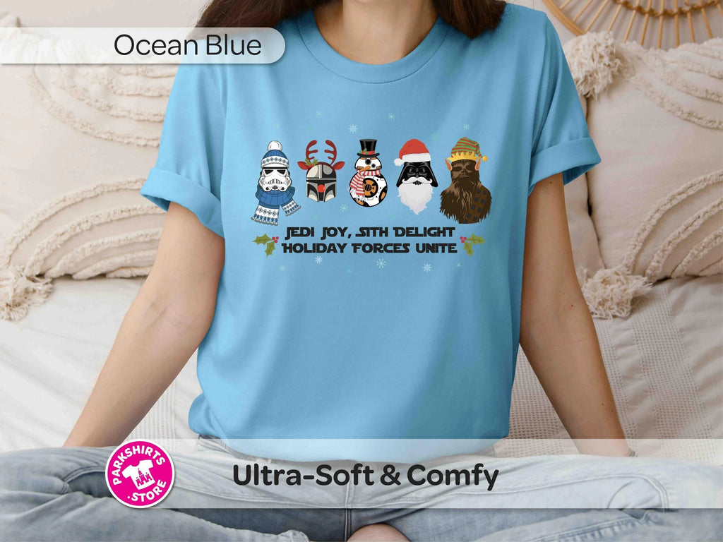 Star Wars Christmas T-Shirt | Holiday Jedi Sith Tee product image 4