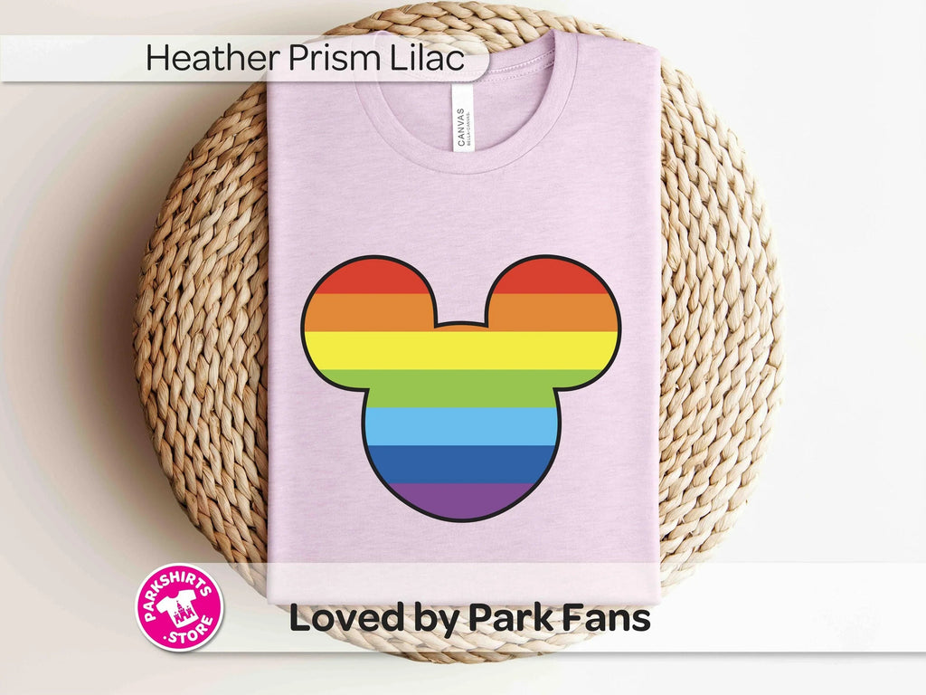 Mickey Pride Shirt | Rainbow Head Tee | Disney Inspired product image 2