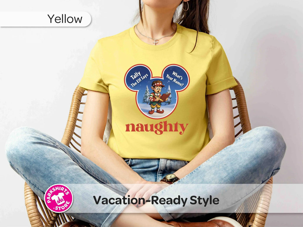 Disney Tally the Elf Shirt, Naughty or Nice List Tee product image 4