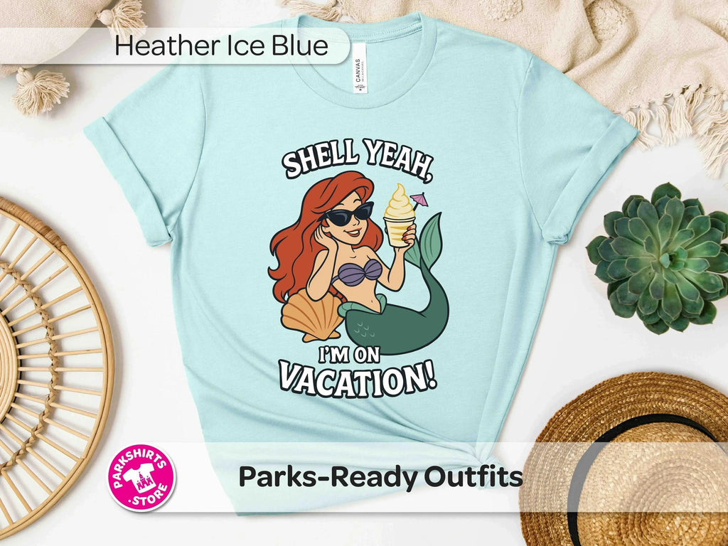 Ariel Shell Yeah Vacation Shirt – Unisex Front Print product image 6