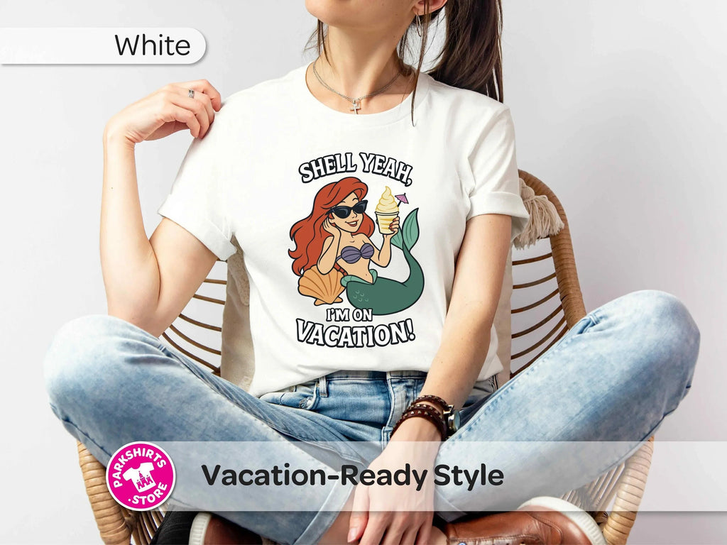 Ariel Shell Yeah Vacation Shirt – Unisex Front Print product image 5