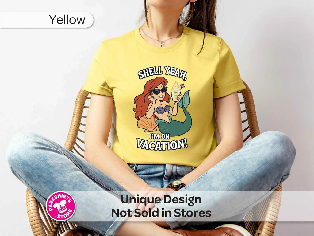 Ariel Shell Yeah Vacation Shirt – Unisex Front Print product image 9