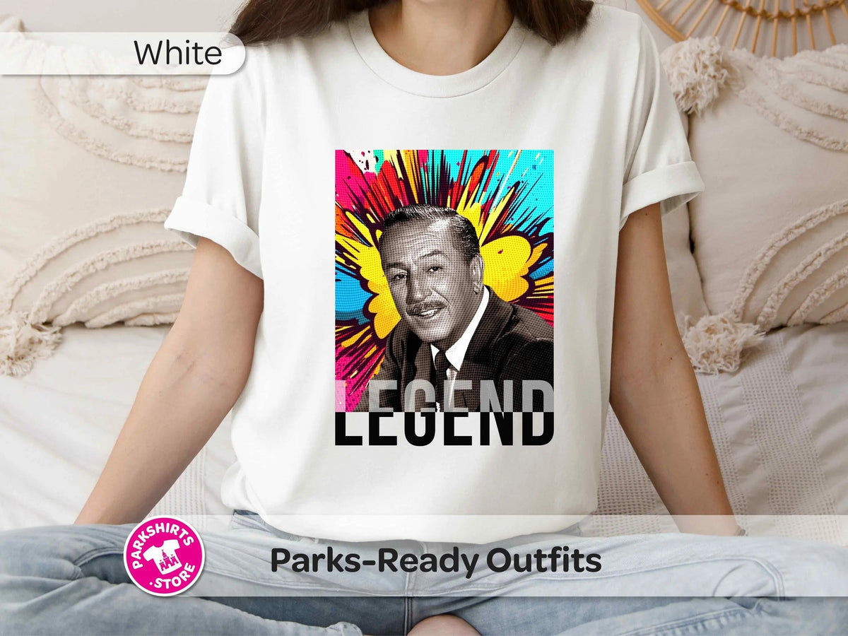 Walt Disney Pop Art Shirt | Legend Tee | History Graphic product image 1