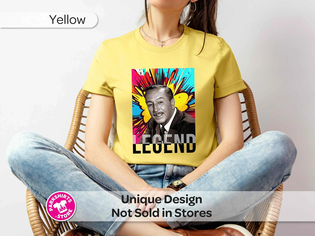 Walt Disney Pop Art Shirt | Legend Tee | History Graphic product image 4