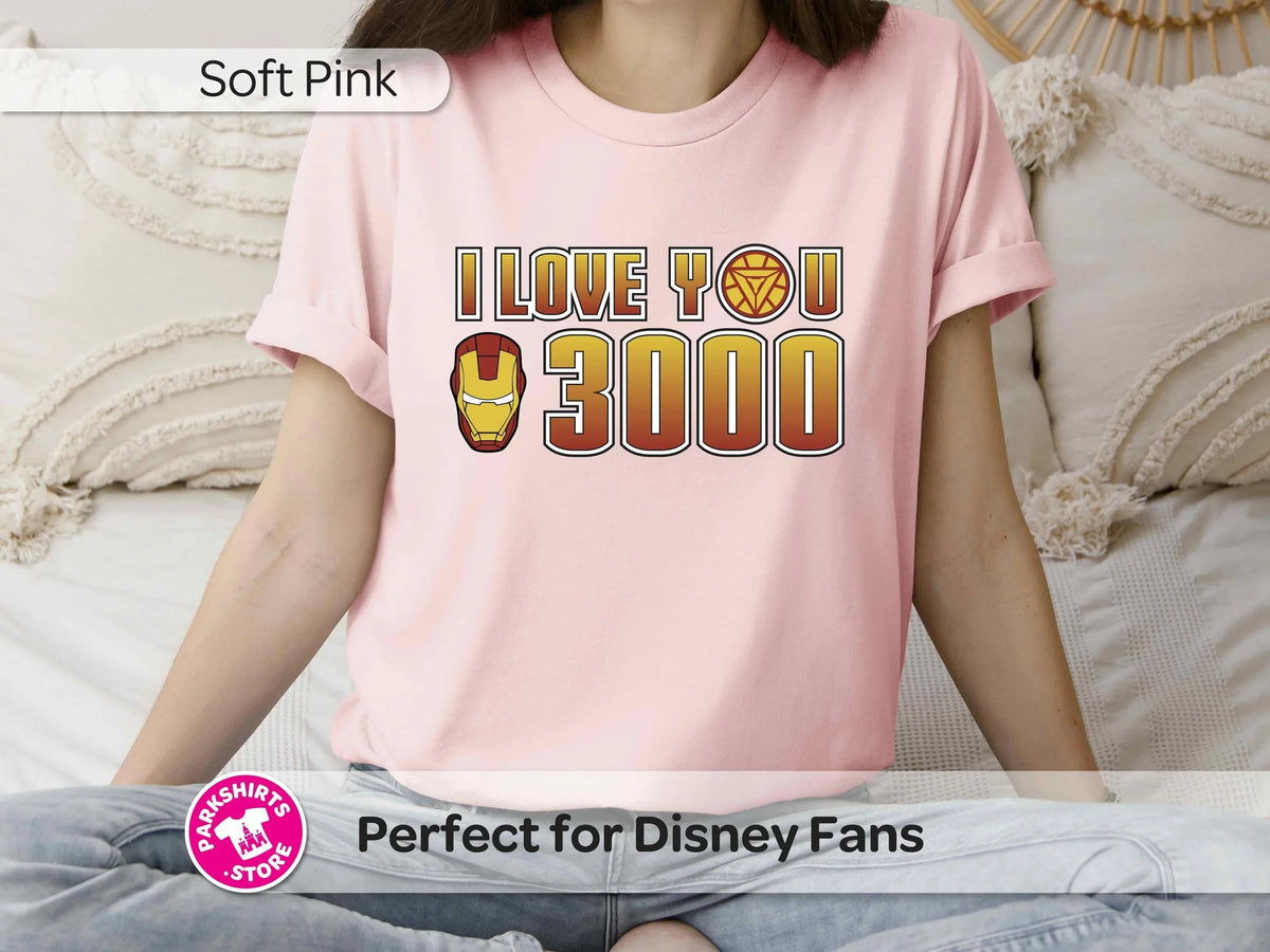Iron Man I Love You 3000 T-Shirt | Minimalist Marvel product image 2