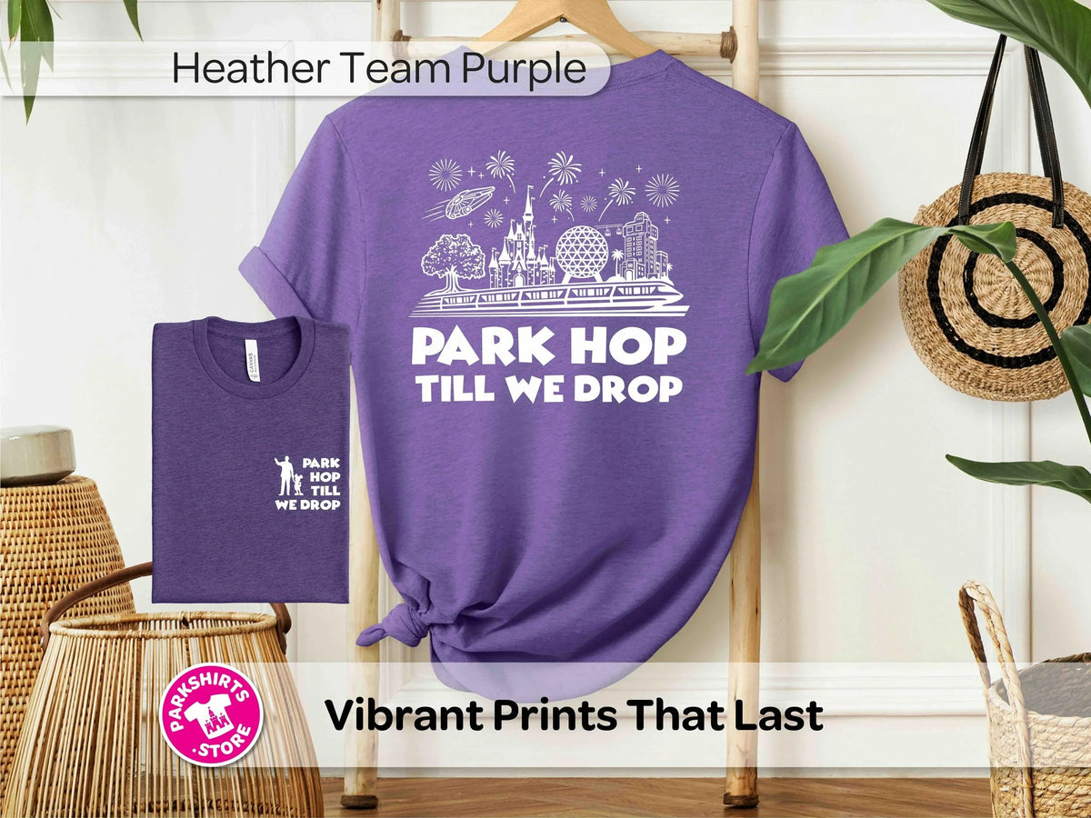 Disney Park Hop Shirt - Front & Back - White Print product image 2