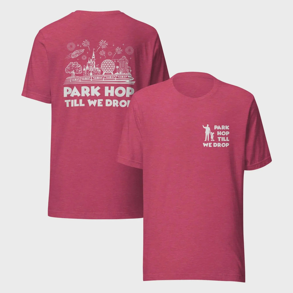Disney Park Hop Shirt - Front & Back - White Print product image 1